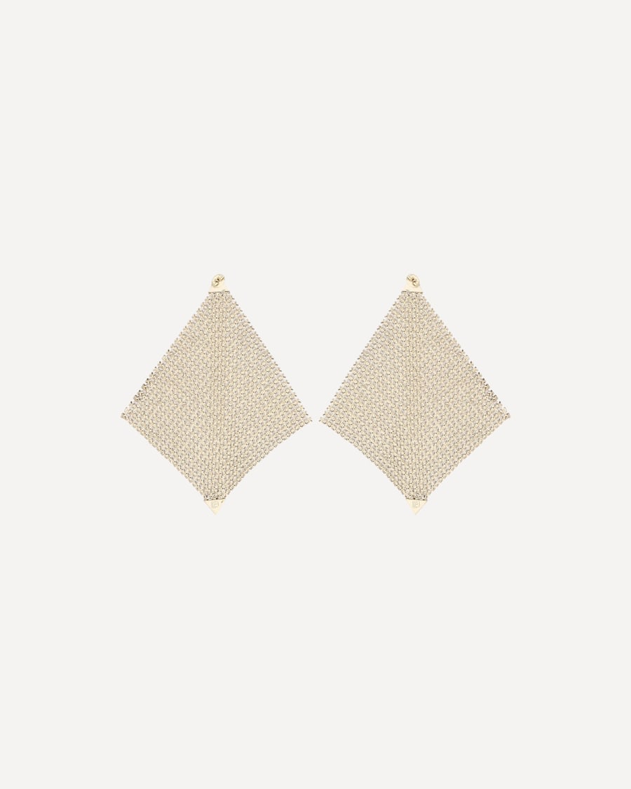 RABANNE Pixel Chainmail Earrings, view 4