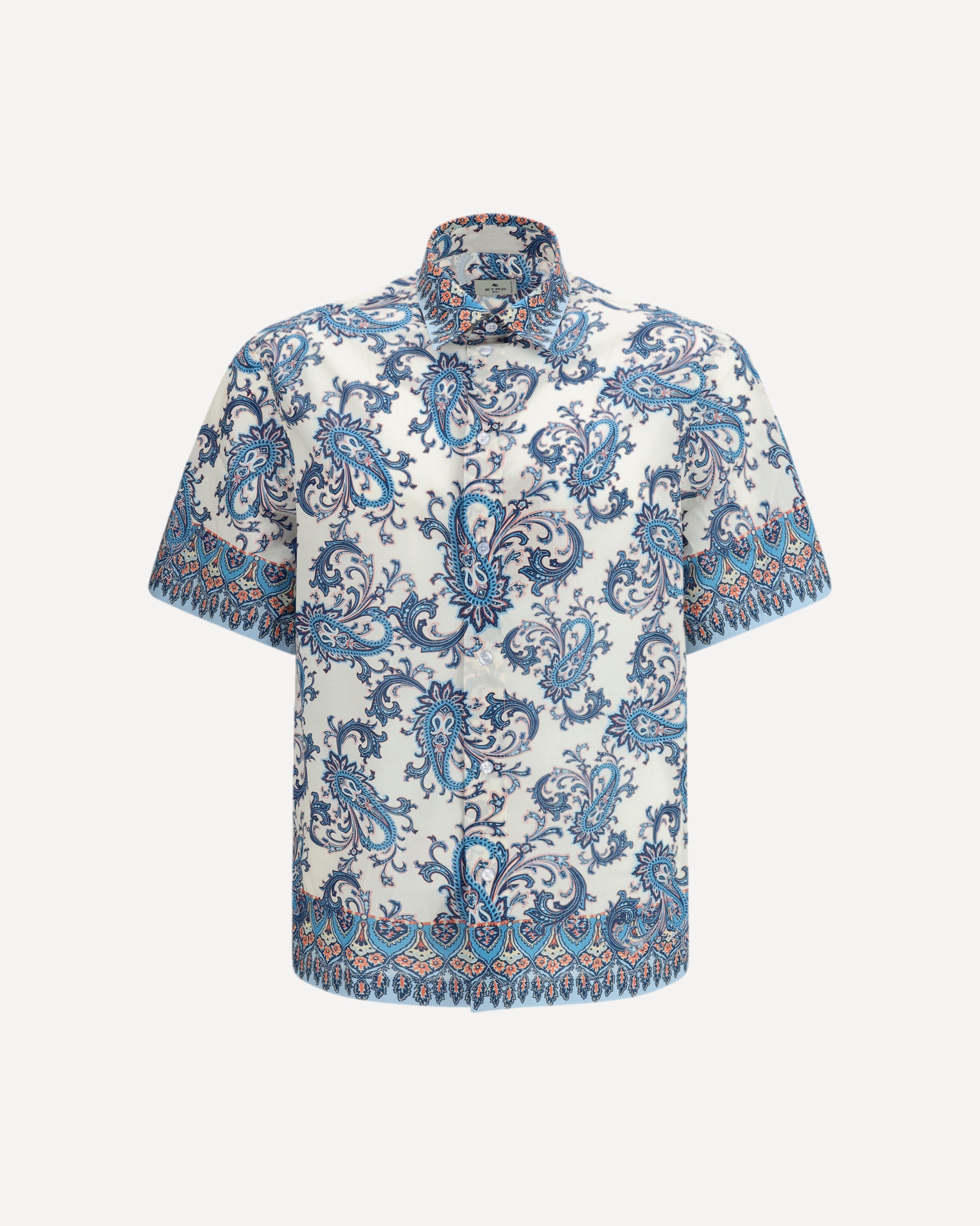 Etro Cotton Shirt with floral and paisley motif