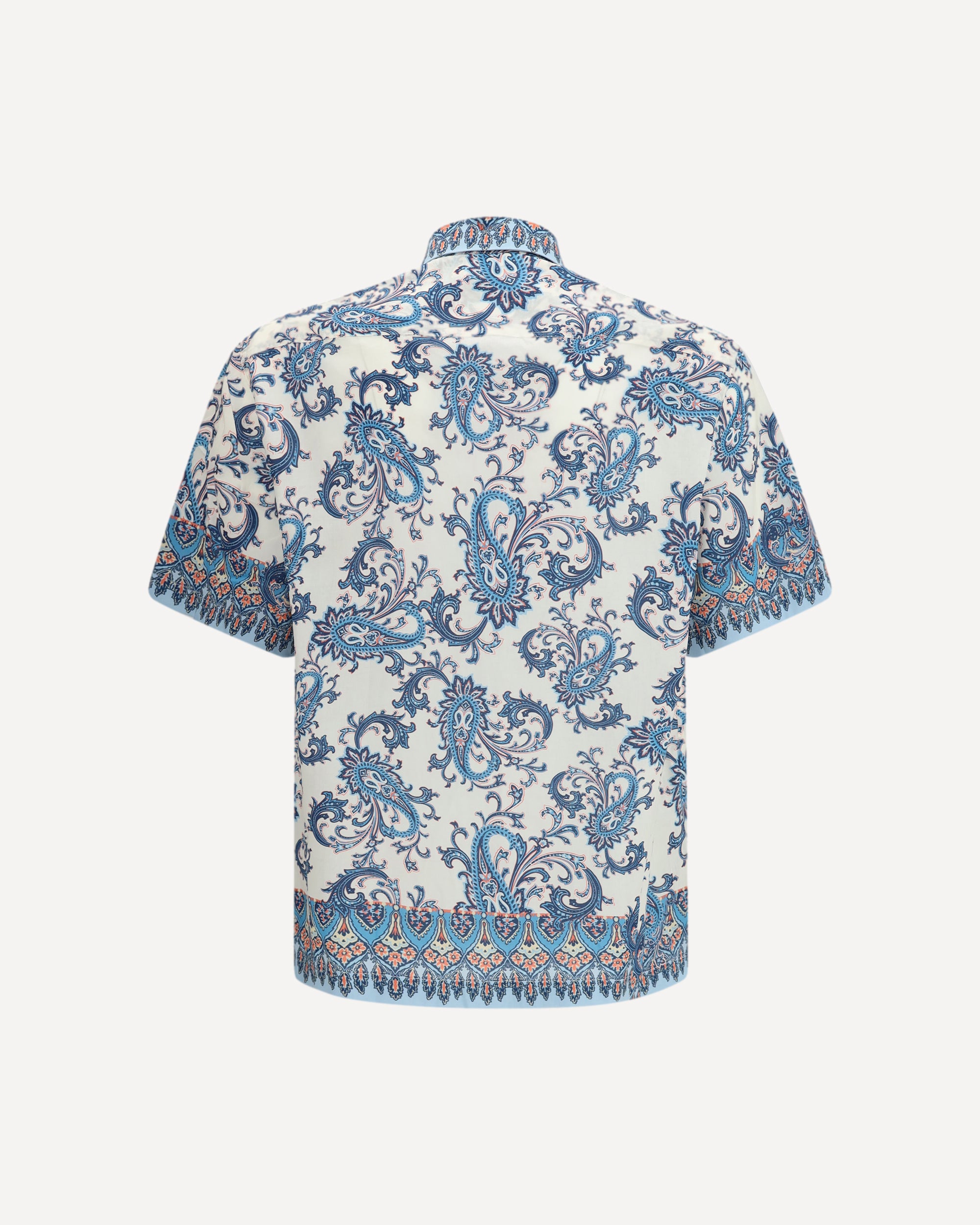 Etro Cotton Shirt with floral and paisley motif, view 2