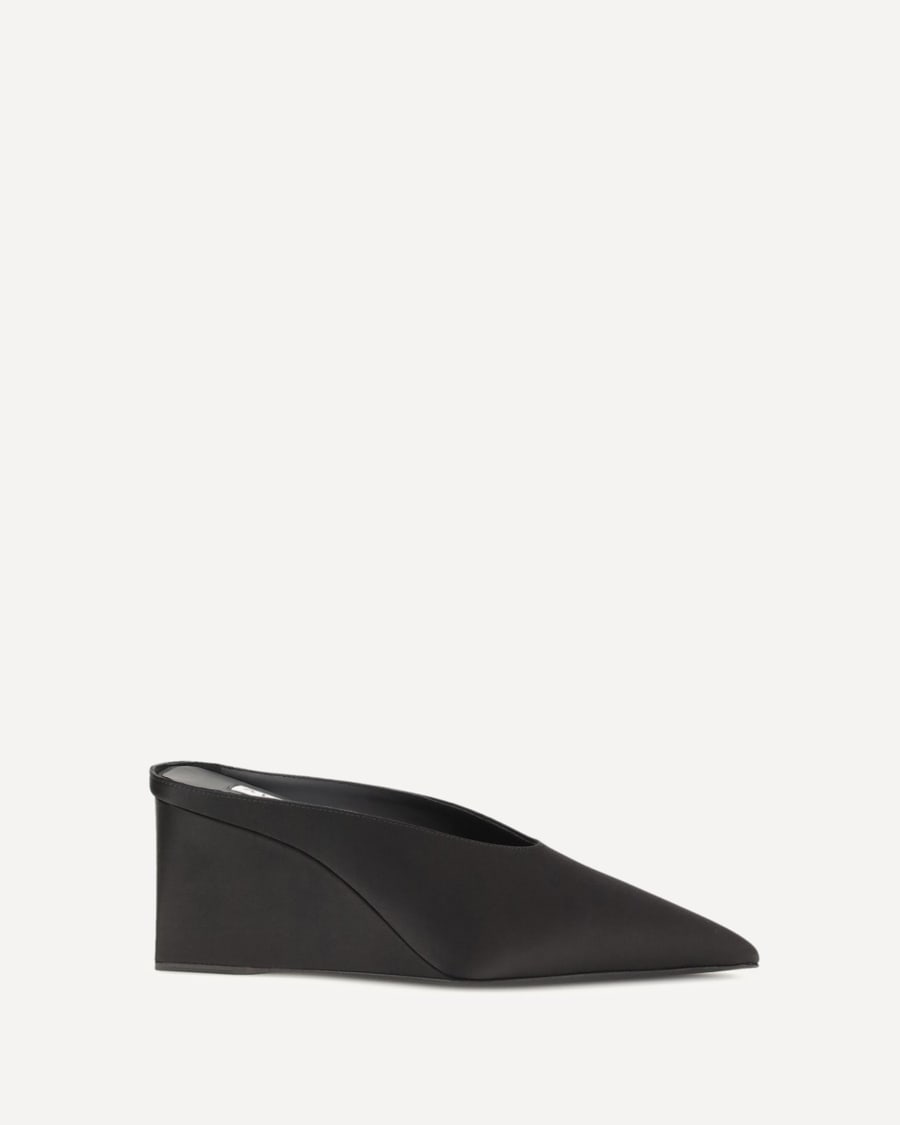 Alaïa Satin wedge Mules