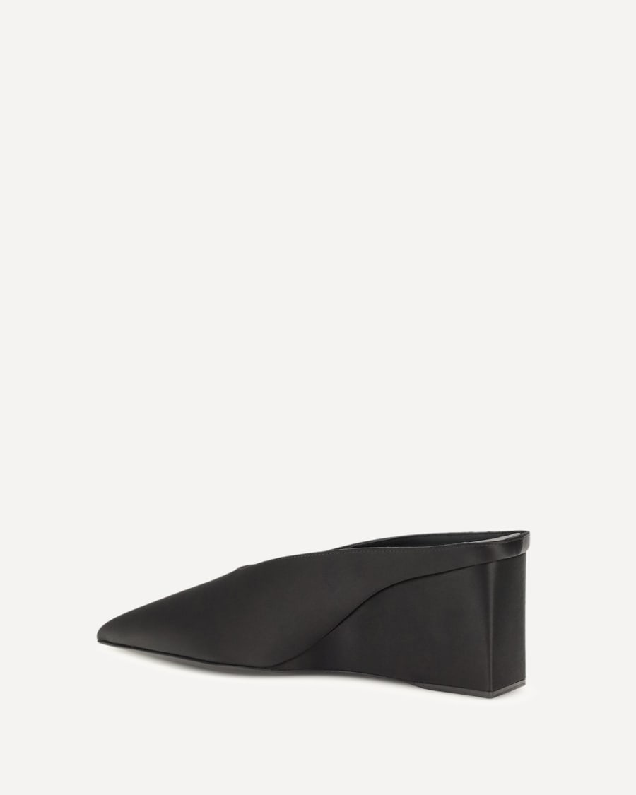 Alaïa Satin wedge Mules, view 2