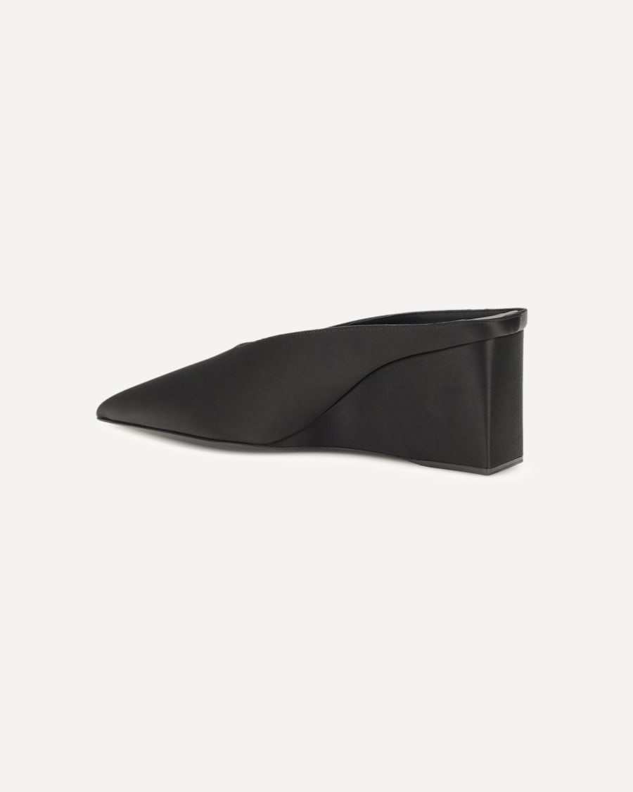 Alaïa Satin wedge Mules, view 5