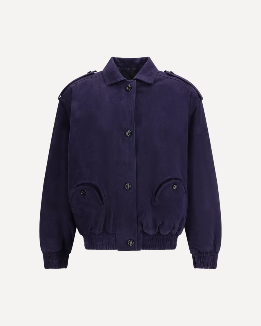 Blazé Milano Viva Charlie suede Bomber Jacket