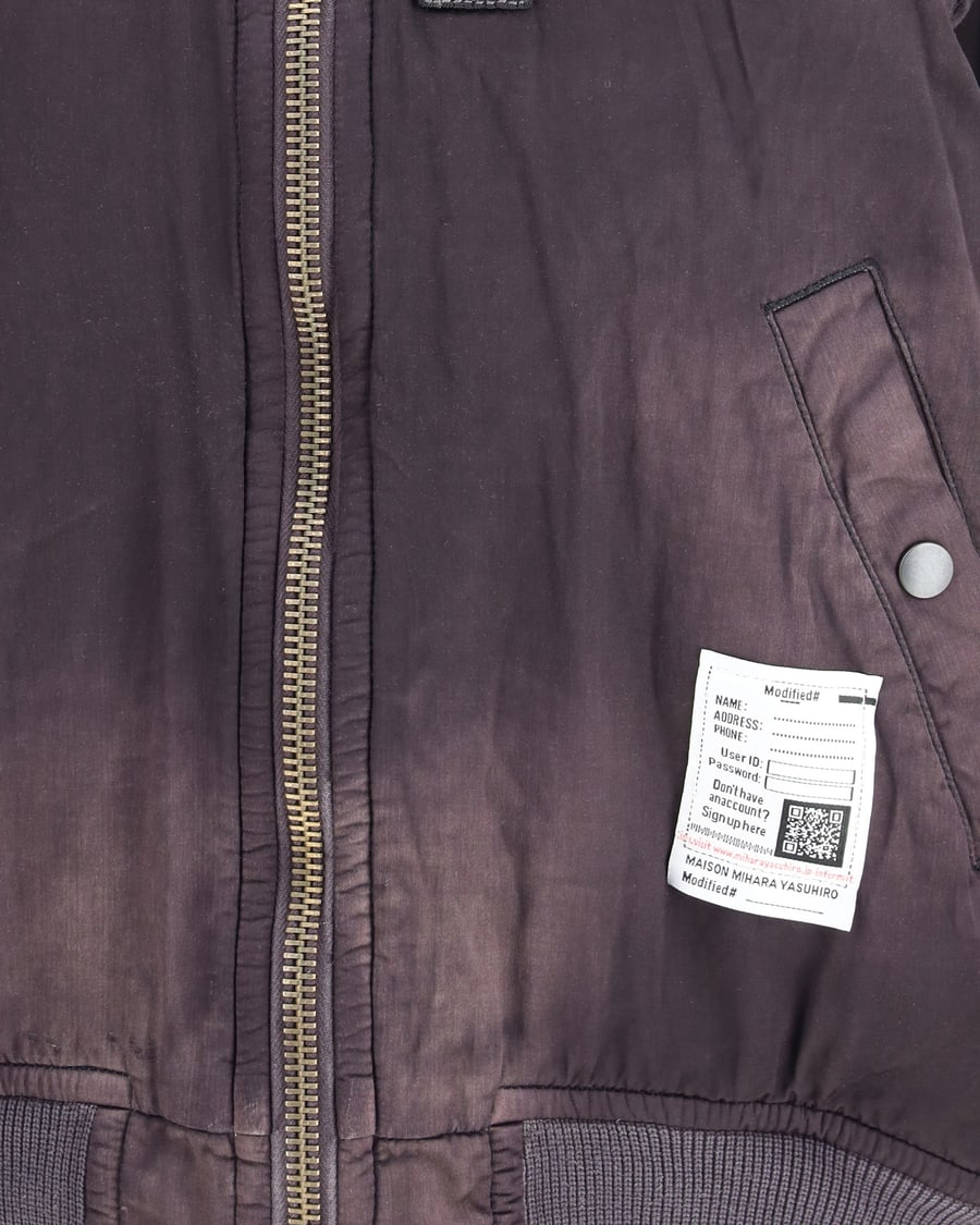MAISON MIHARA YASUHIRO Aged Flight Jacket, view 5