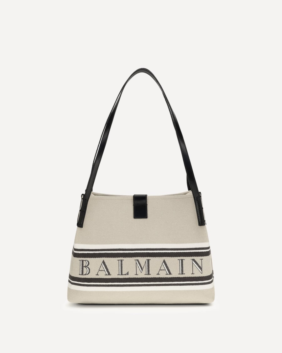 Balmain Canvas Shoulder Bag