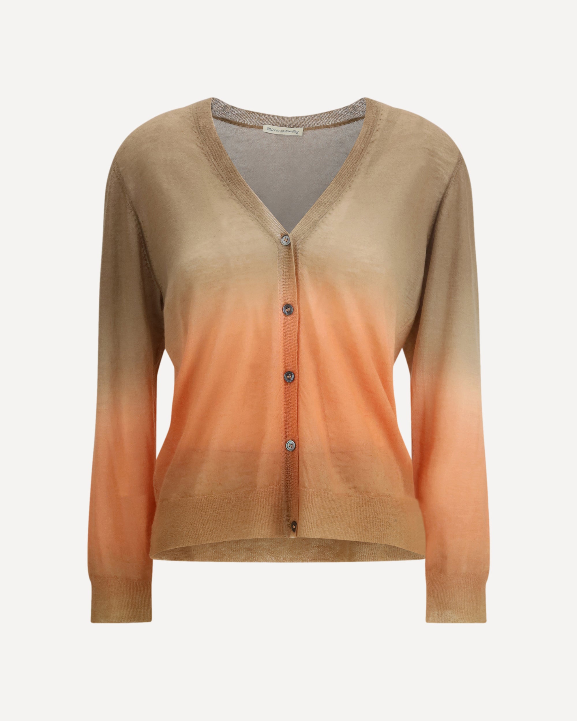 MIRROR IN THE SKY Gradient effect Surya Henley Cardigan