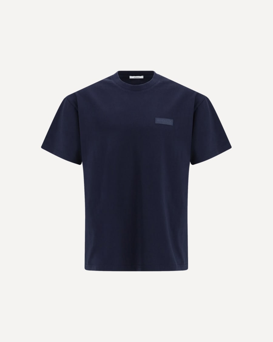 Givenchy Cotton T-Shirt with logo patch