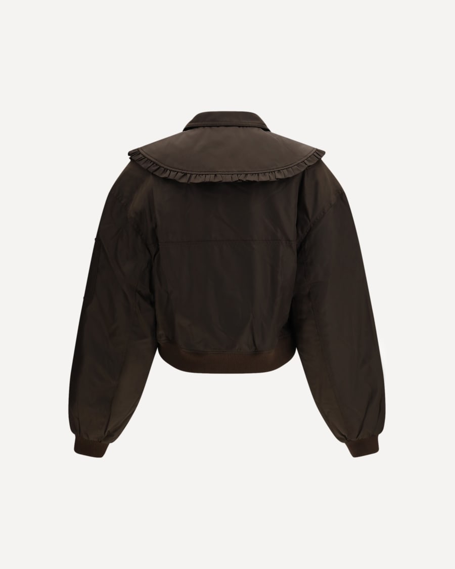 Ganni Duchesse Nylon Bomber Jacket, view 2