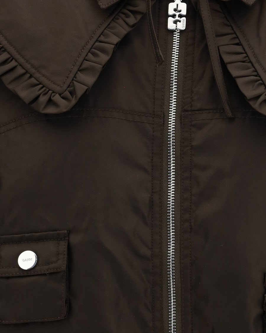 Ganni Duchesse Nylon Bomber Jacket, view 5