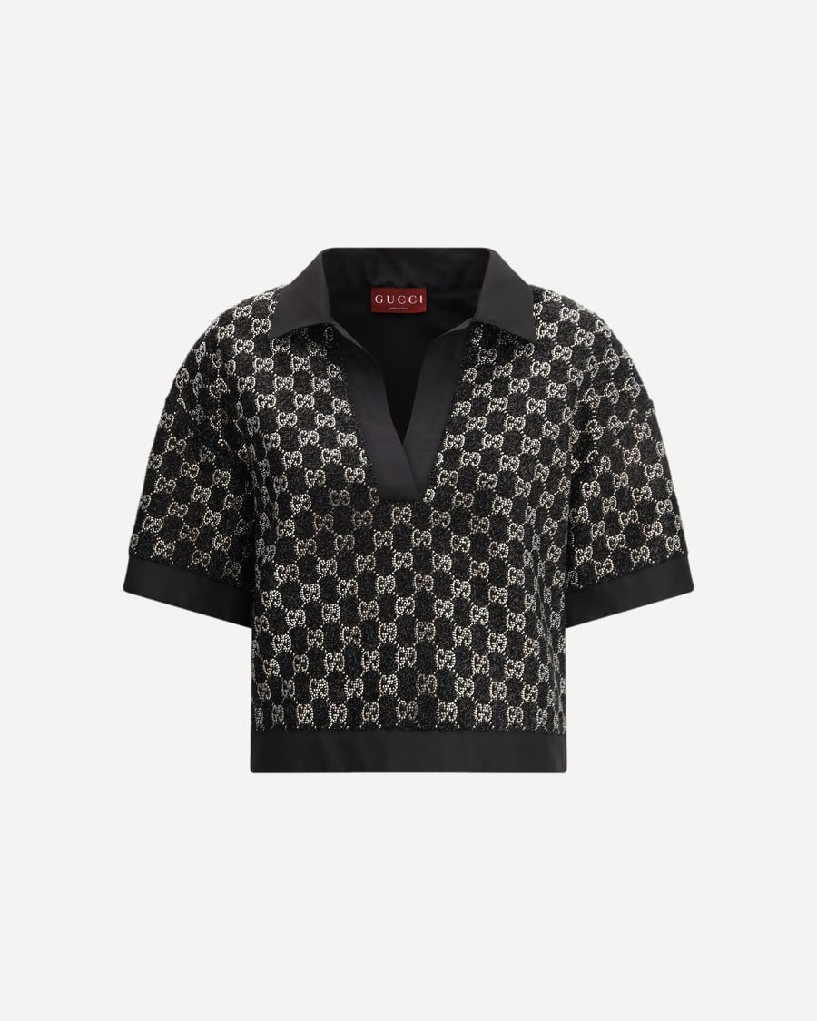 Gucci Wool lamé tweed Top