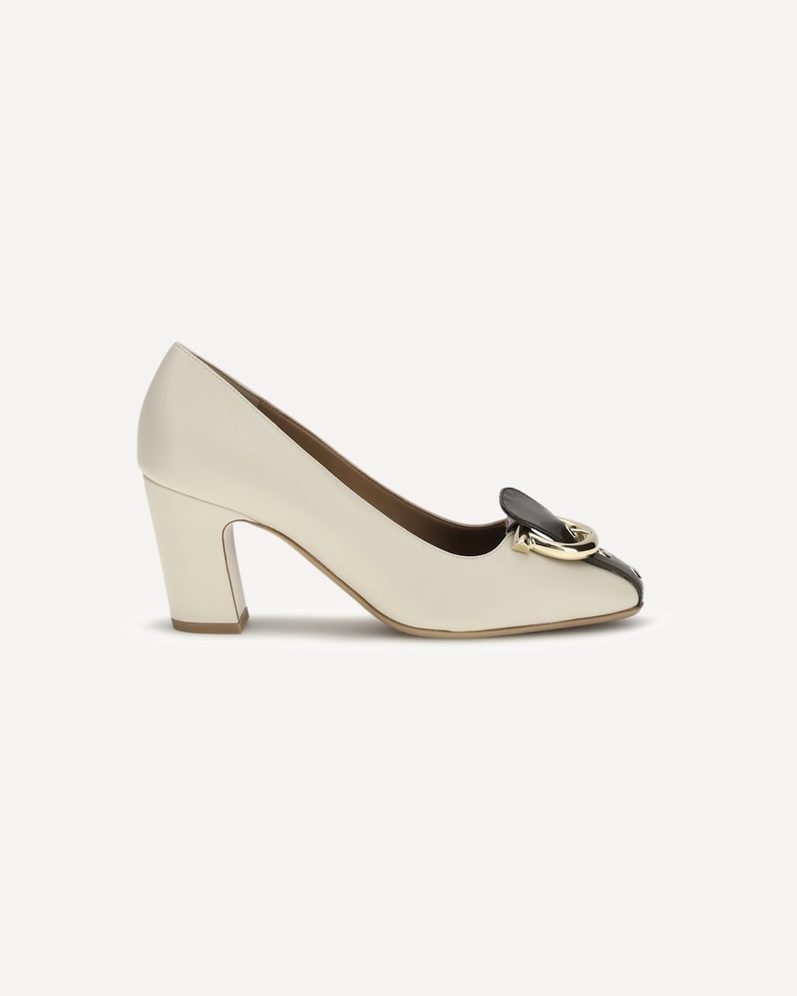 Ferragamo Leather Pumps, view 3