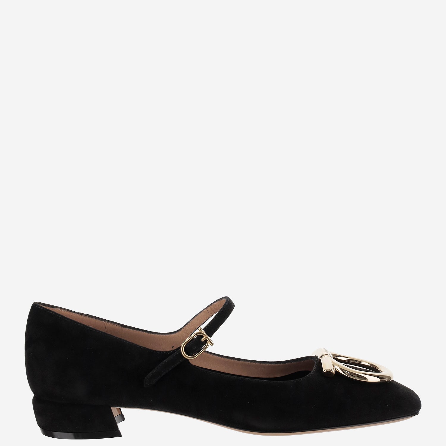 Ferragamo BALLERINE IN PELLE SCAMOSCIATA