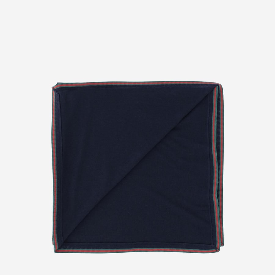 GUCCI KIDS Coperta neonato in lana con nastro Web, view 5