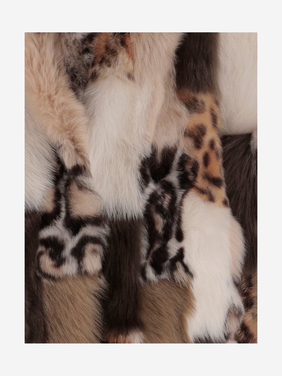 BLANCHA GIACCA IN SHEARLING COLOR-BLOCK, view 3