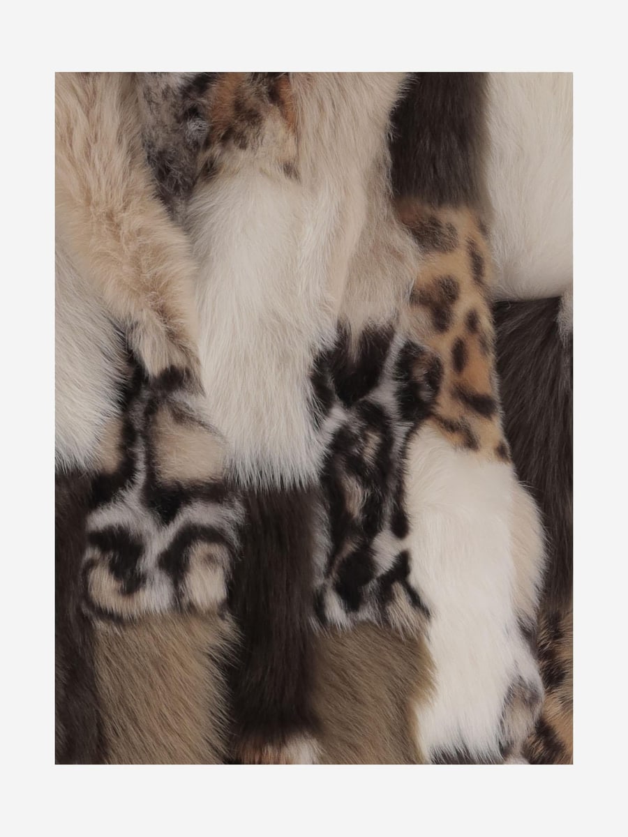 BLANCHA GIACCA IN SHEARLING COLOR-BLOCK, view 4