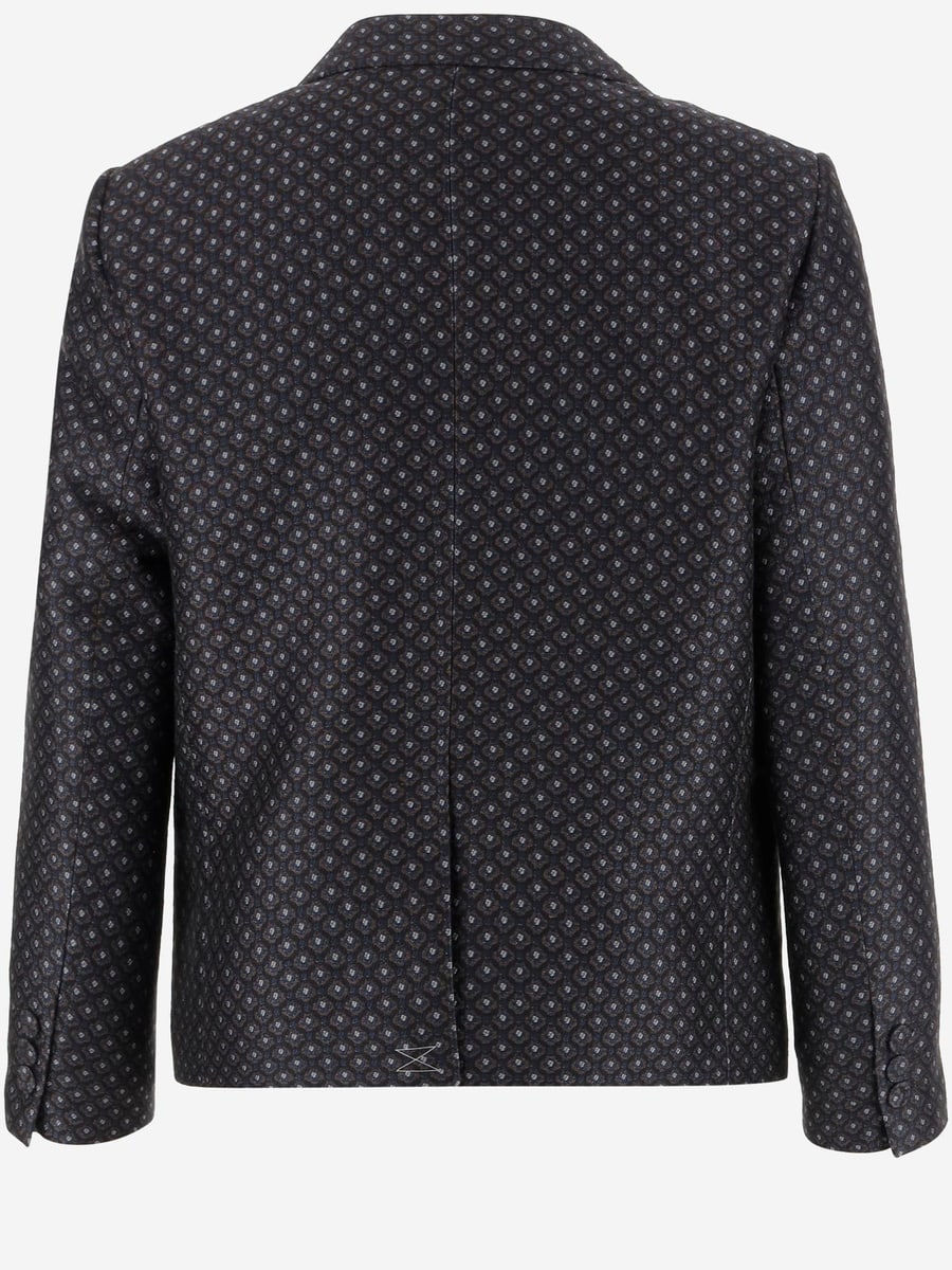 Dries Van Noten GIACCA IN MISTO LANA, view 2