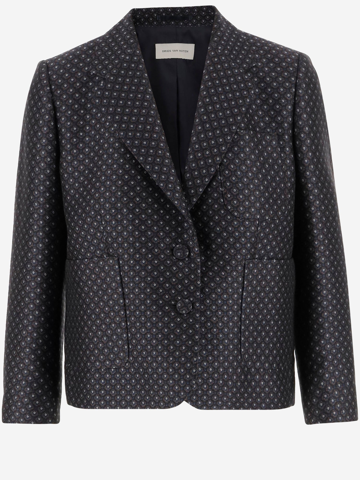 Dries Van Noten GIACCA IN MISTO LANA