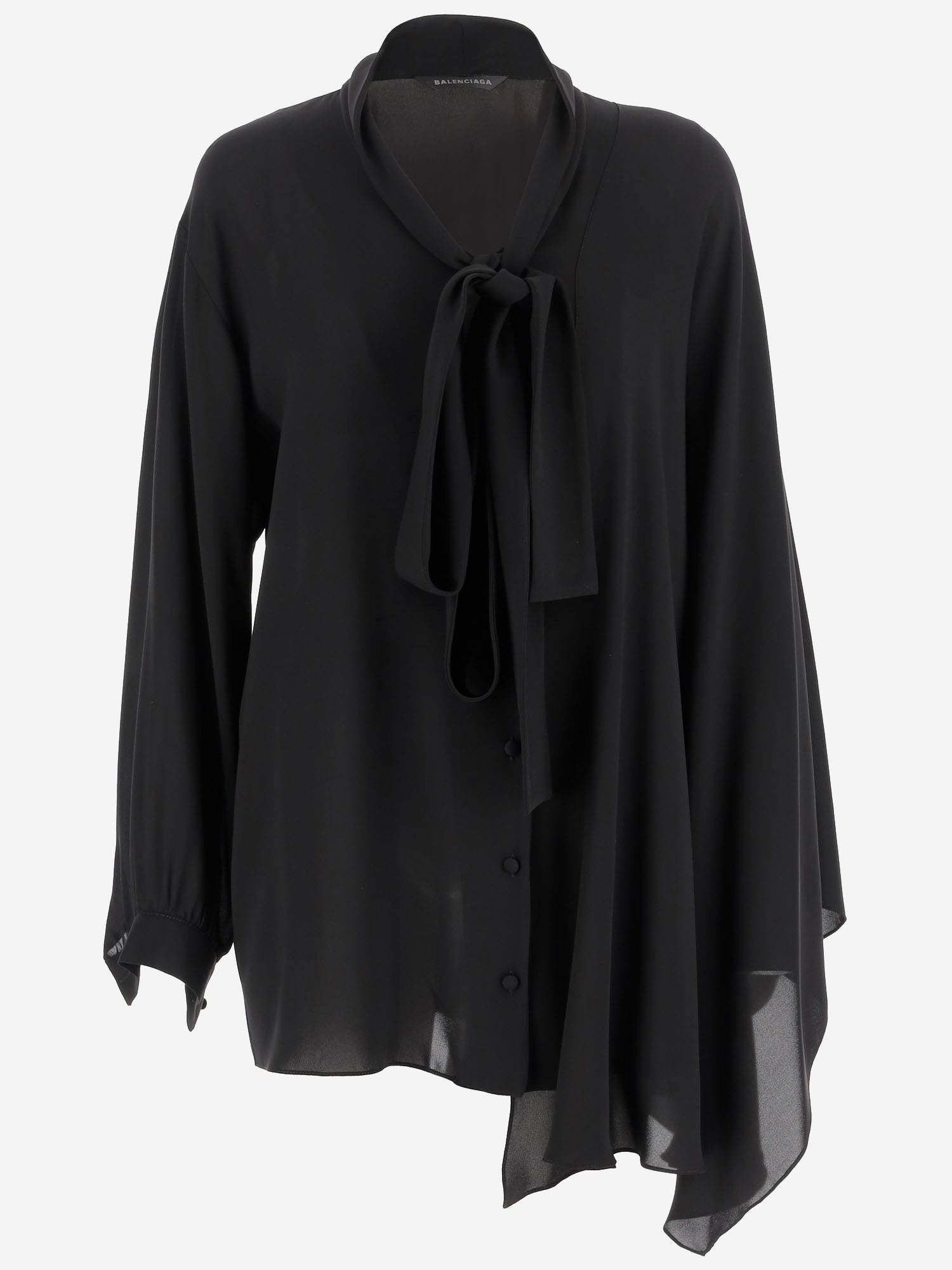 Balenciaga BLUSA IN GEORGETTE DI SETA