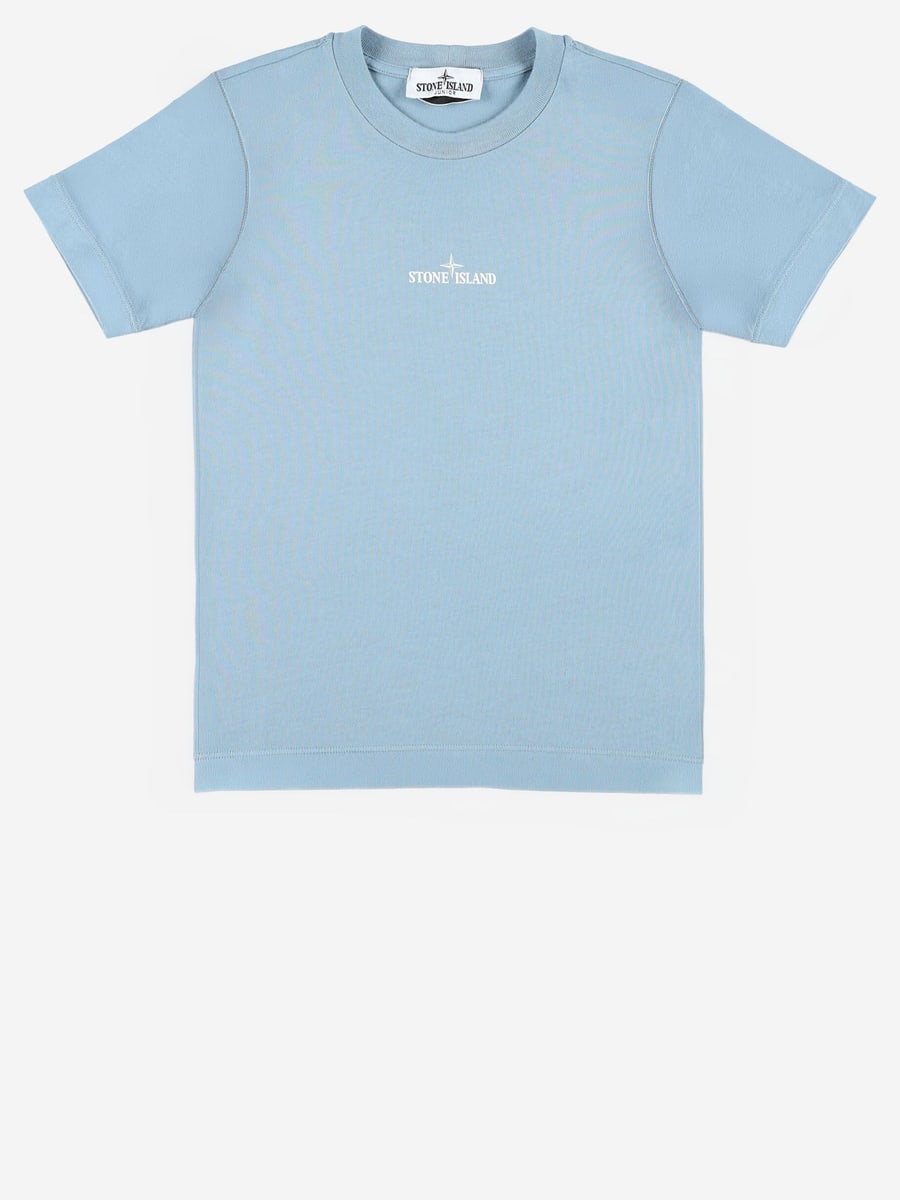 STONE ISLAND KIDS T-SHIRT IN COTONE CON LOGO