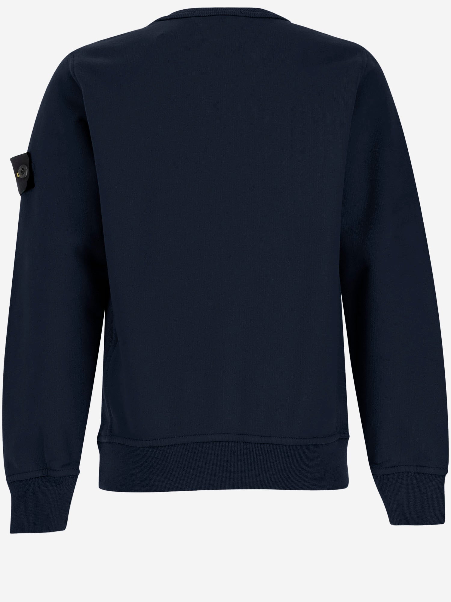 STONE ISLAND KIDS FELPA IN COTONE STRETCH CON LOGO, view 2