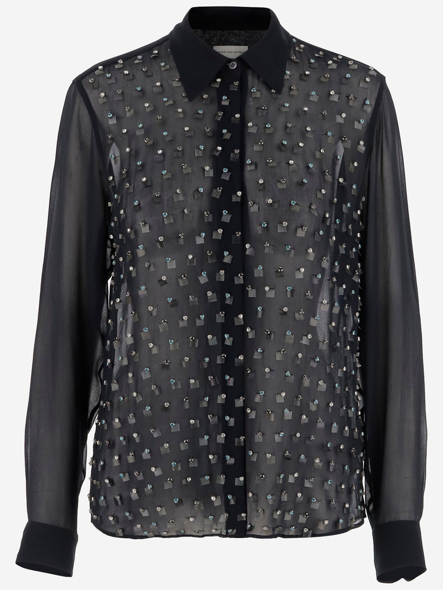 Dries Van Noten CAMICIA DECORATA IN VISCOSA