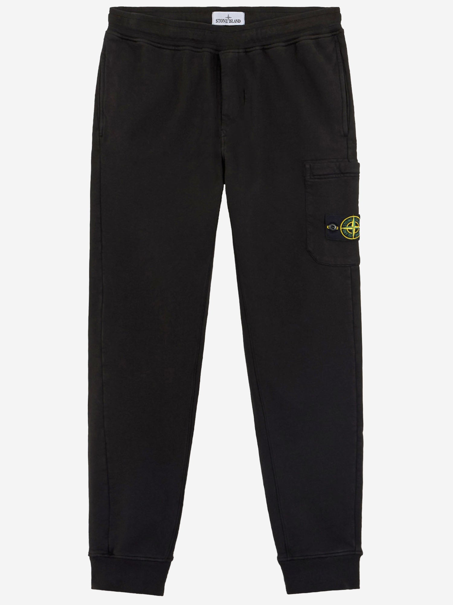 STONE ISLAND KIDS PANTALONI IN COTONE CON LOGO