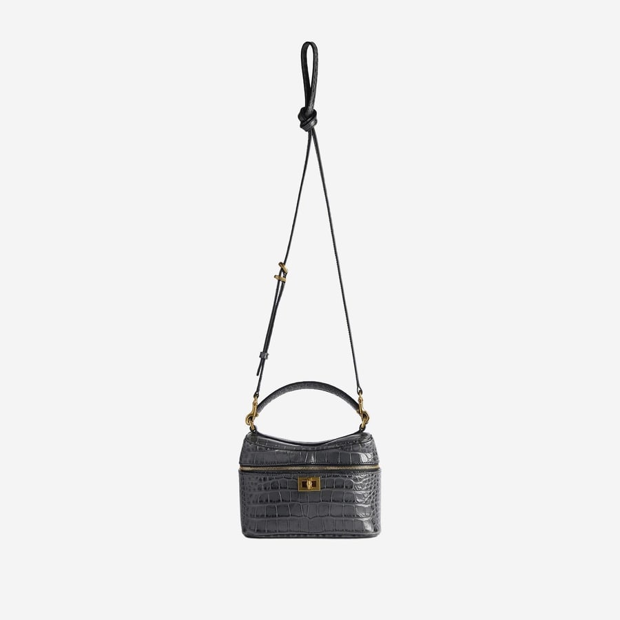 Balenciaga Beauty Case Rodeo in pelle, view 4