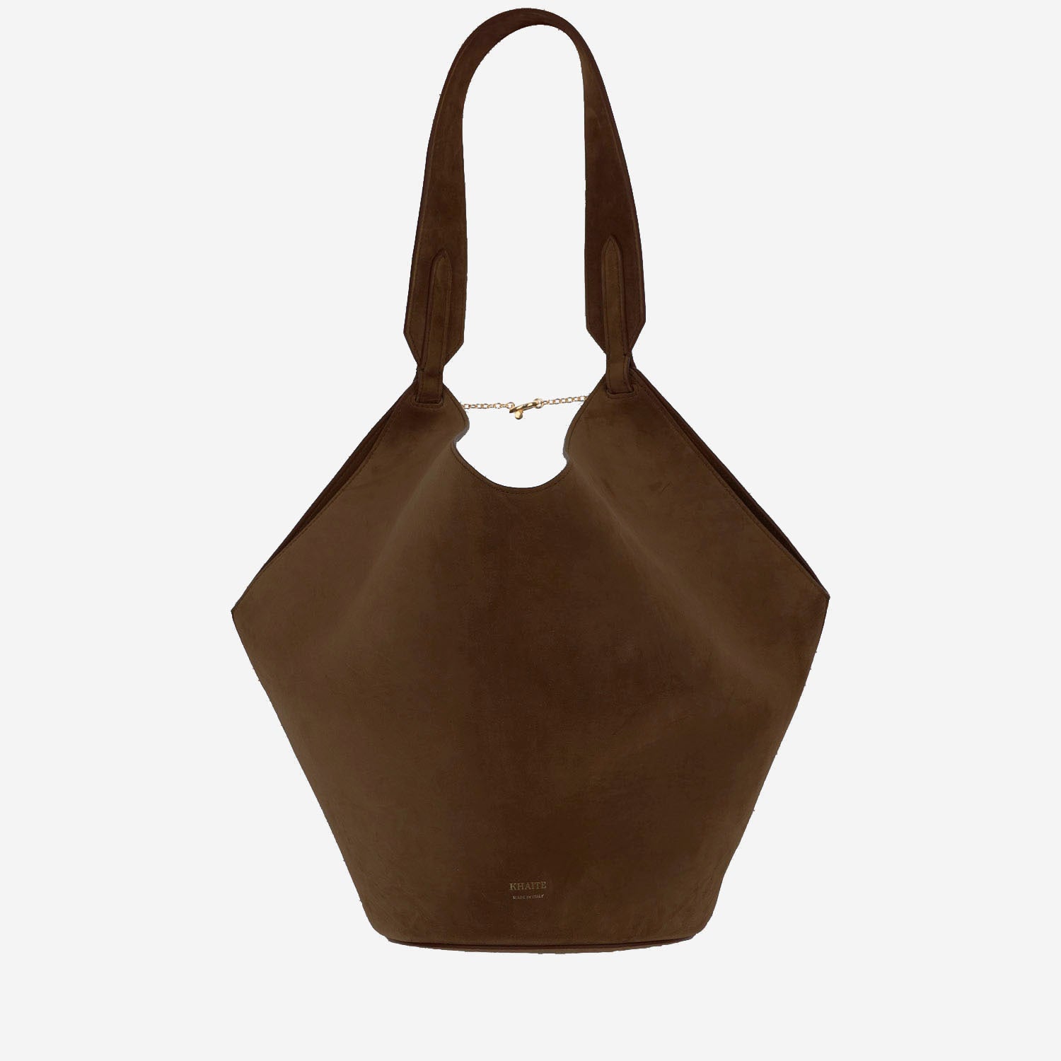 KHAITE BORSA LOTUS PICCOLA IN PELLE SCAMOSCIATA