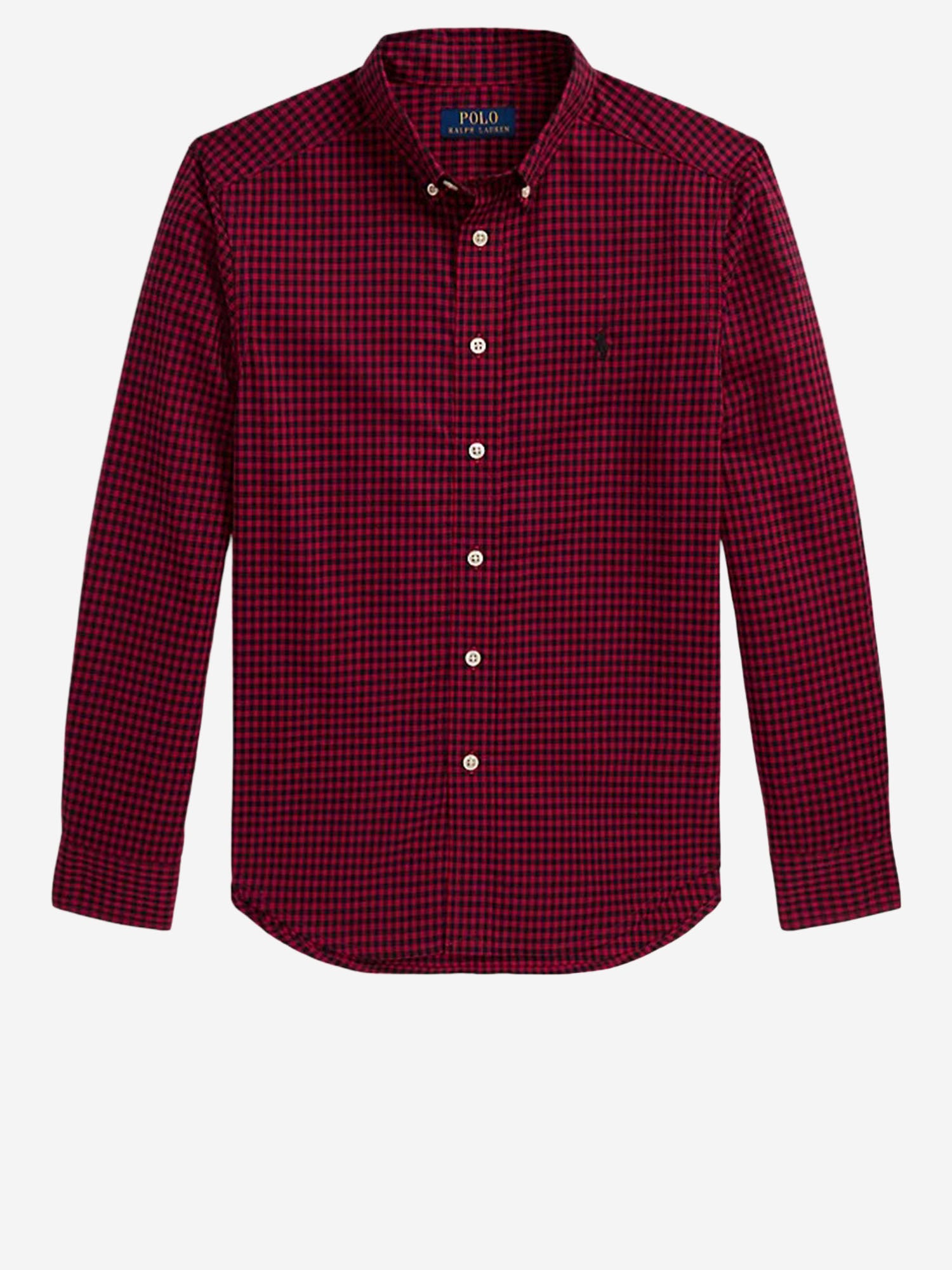 POLO RALPH LAUREN KIDS CAMICIA IN COTONE CON MOTIVO A QUADRI