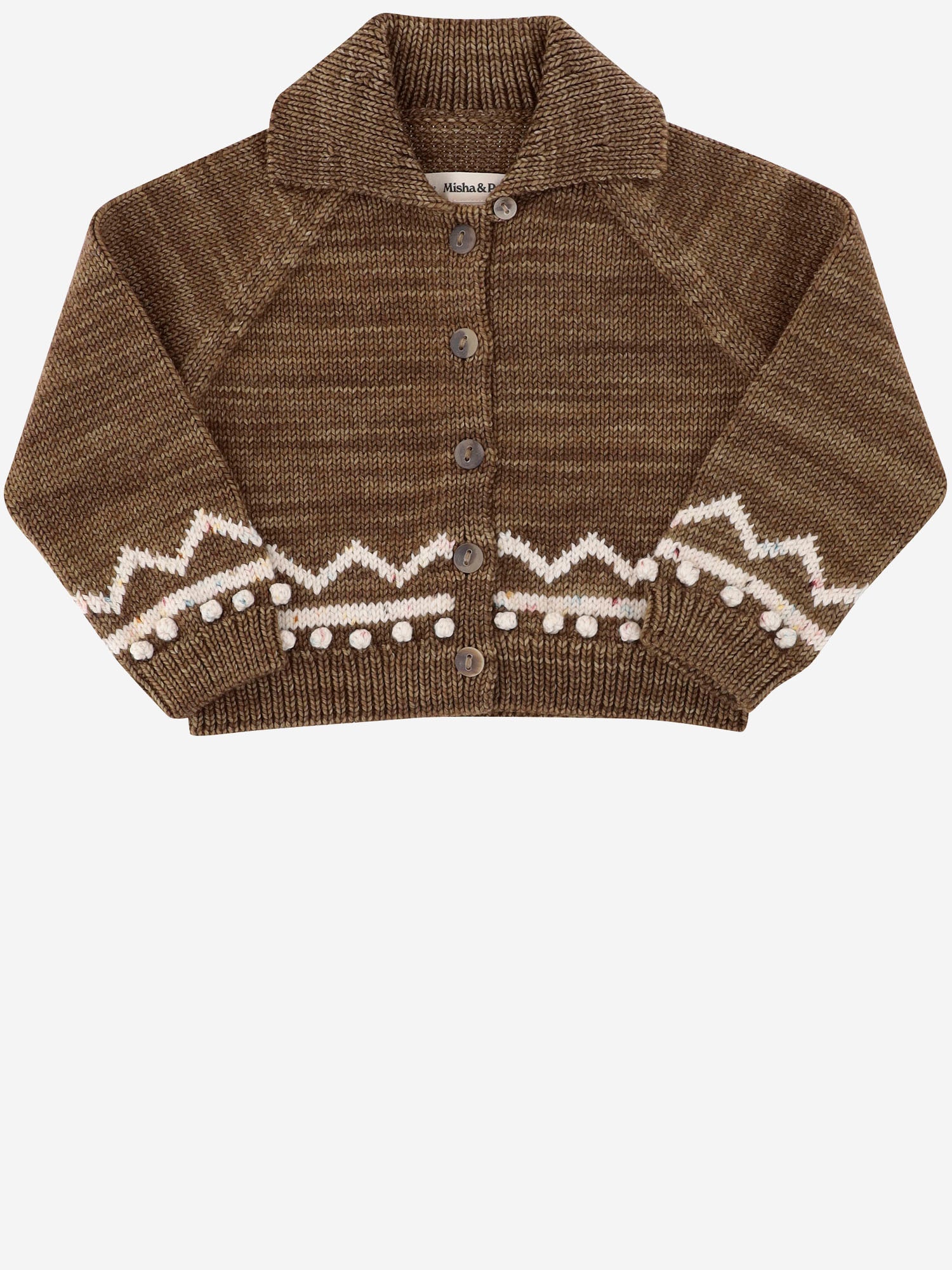 MISHA & PUFF KIDS CARDIGAN IN LANA CON MOTIVO GRAFICO