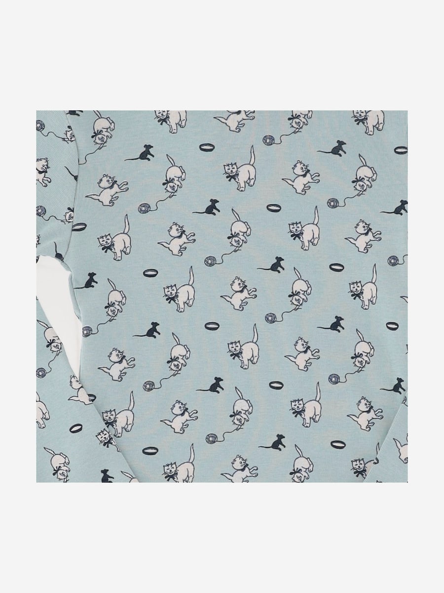 MISHA & PUFF KIDS MAGLIA IN COTONE A COLLO ALTO CON STAMPA, view 3