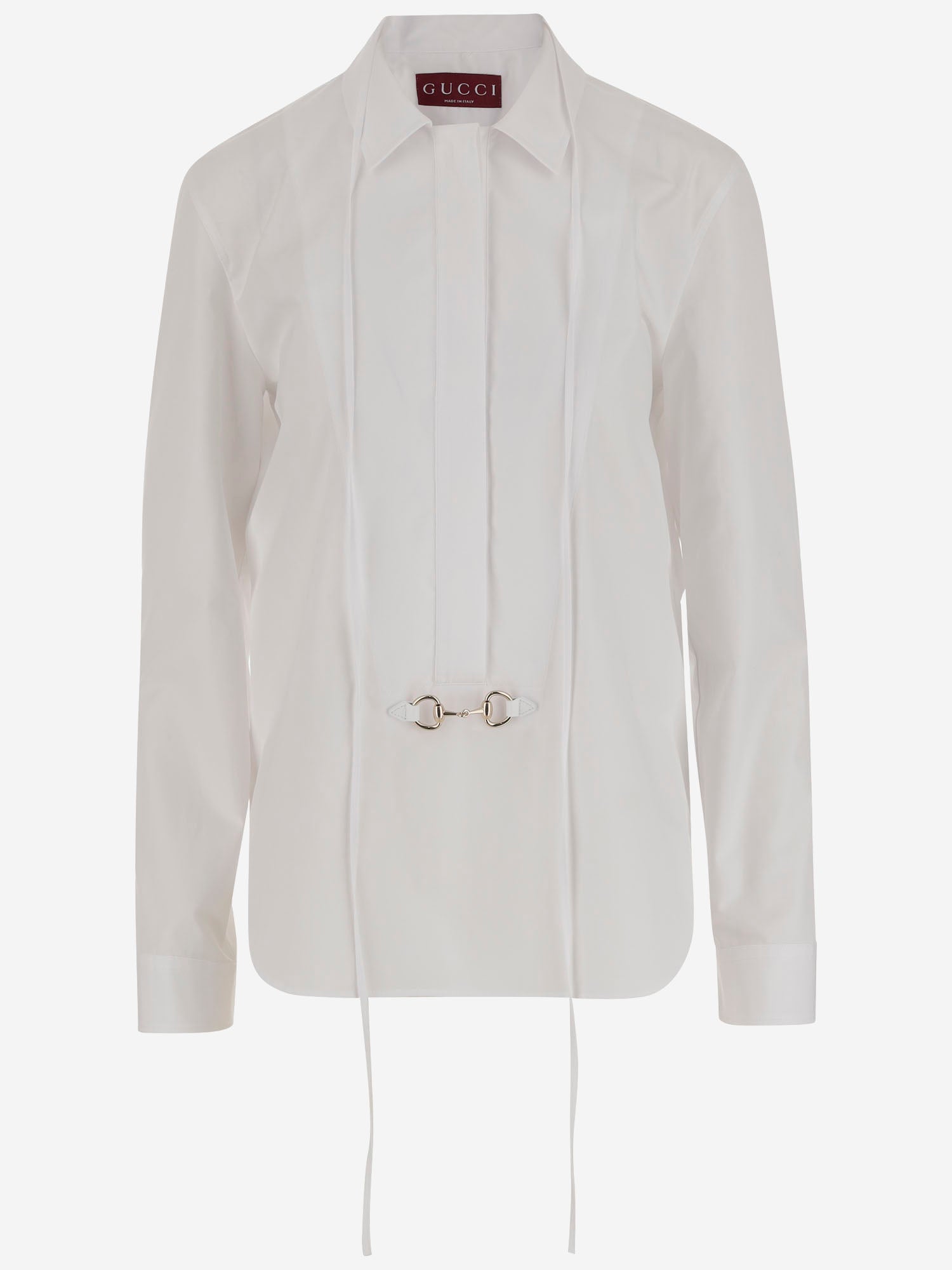 Gucci CAMICIA IN POPELINE DI COTONE CON MORSETTO