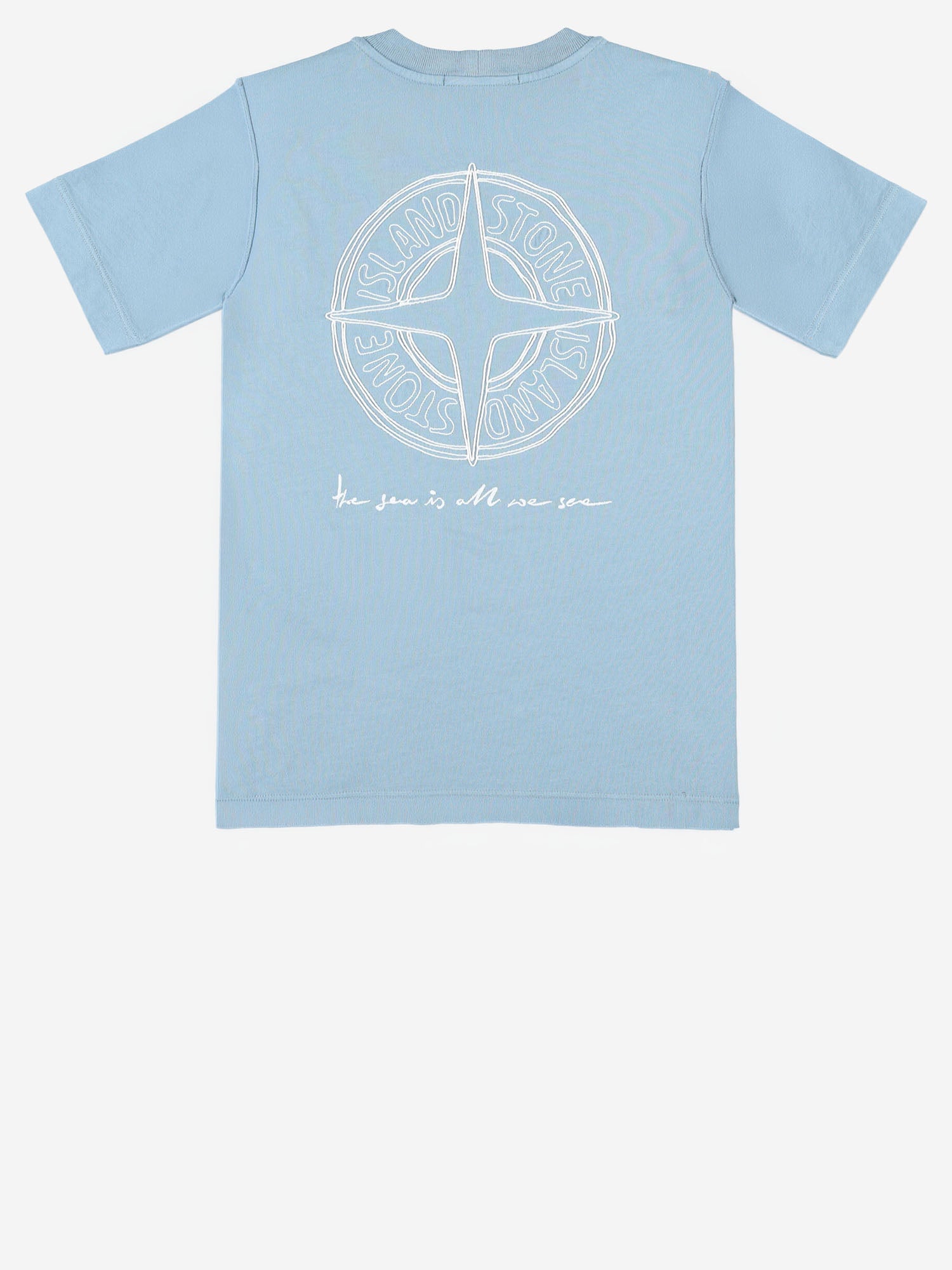 STONE ISLAND KIDS T-SHIRT IN COTONE CON LOGO, view 2