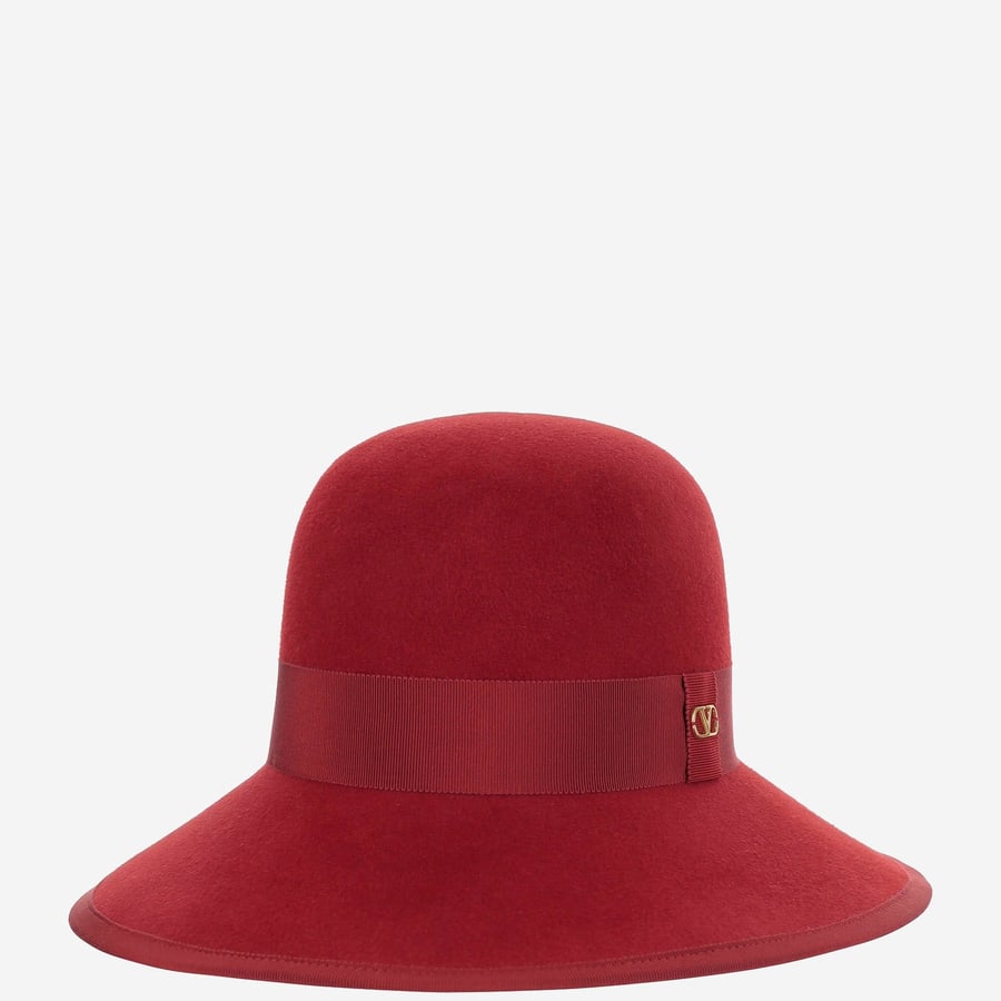 Valentino Garavani CAPPELLO VLOGO SIGNATURE IN FELTRO DI CONIGLIO, view 2
