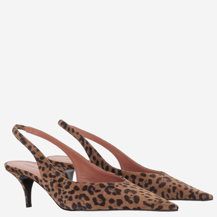 Amina Muaddi SLINGBACK ANOK IN SUEDE, view 2