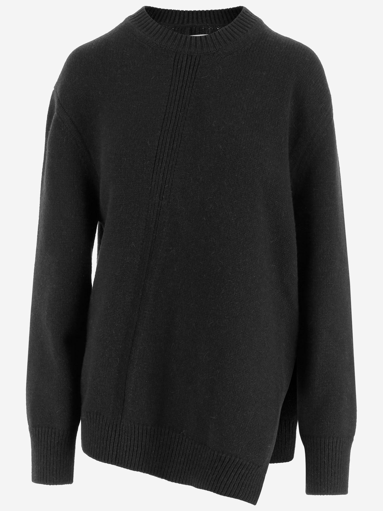Jil Sander MAGLIONE ASIMMETRICO IN MISTO LANA