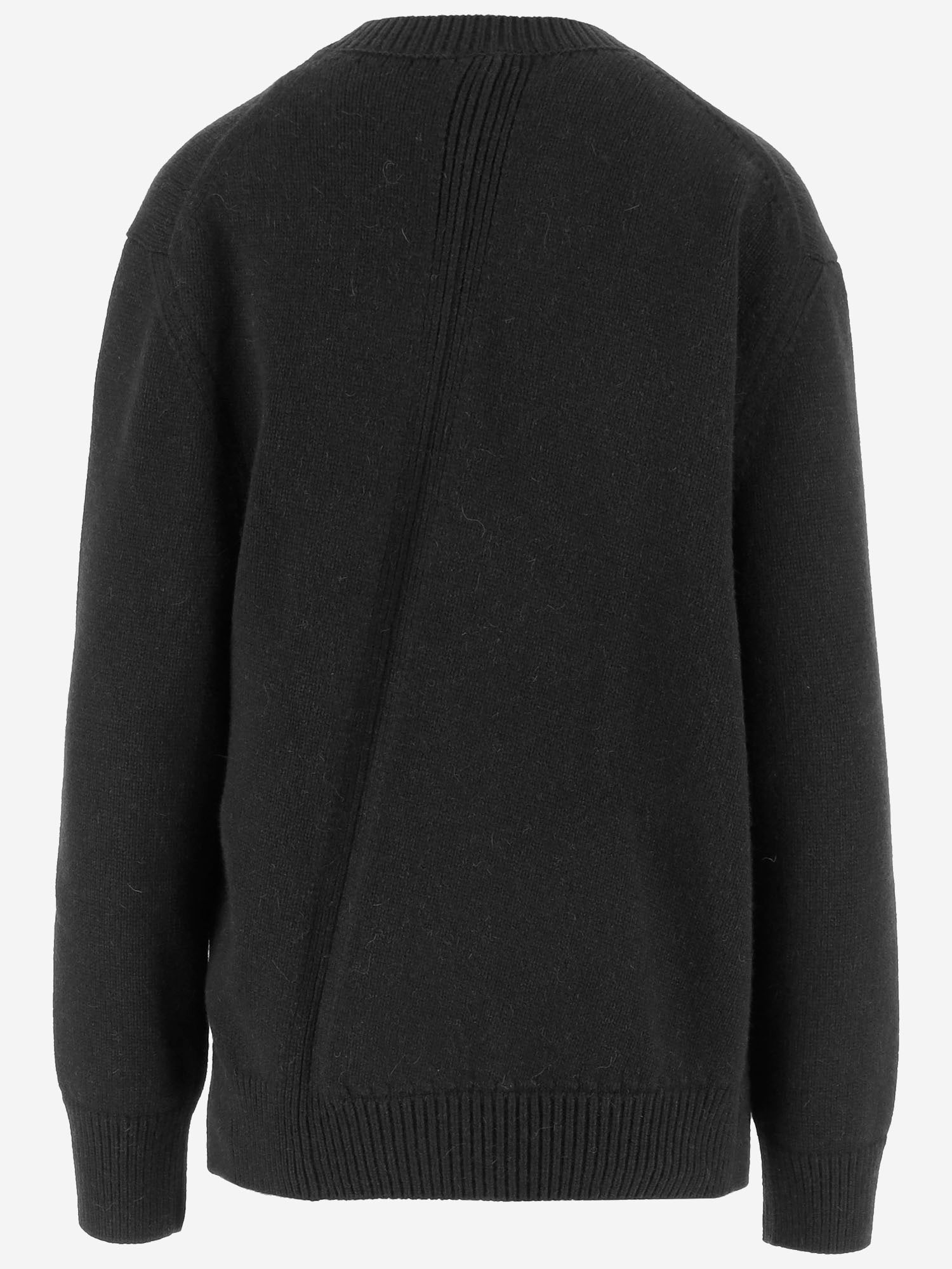 Jil Sander MAGLIONE ASIMMETRICO IN MISTO LANA, view 2