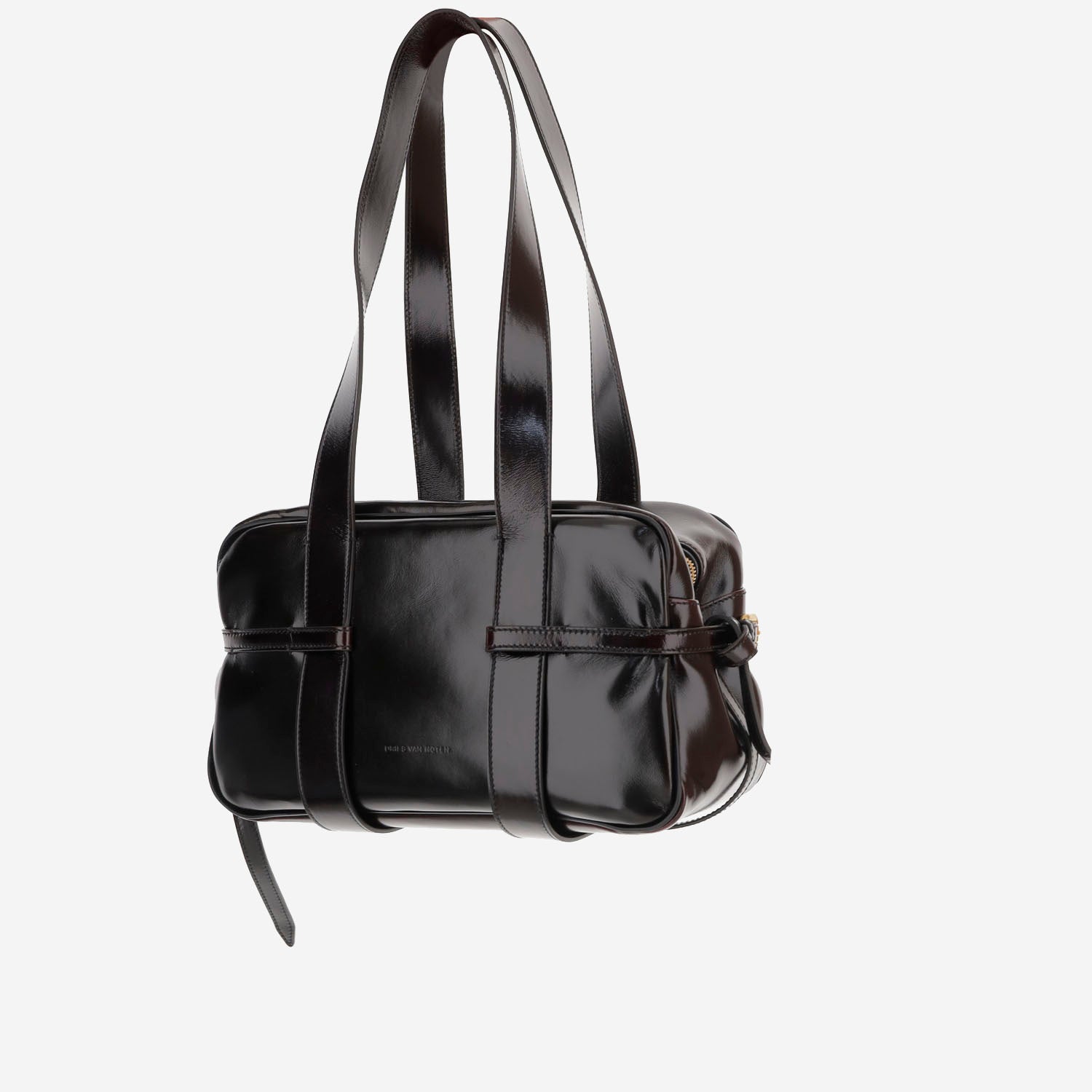 Dries Van Noten BORSA A SPALLA IN PELLE LUCIDA, view 2