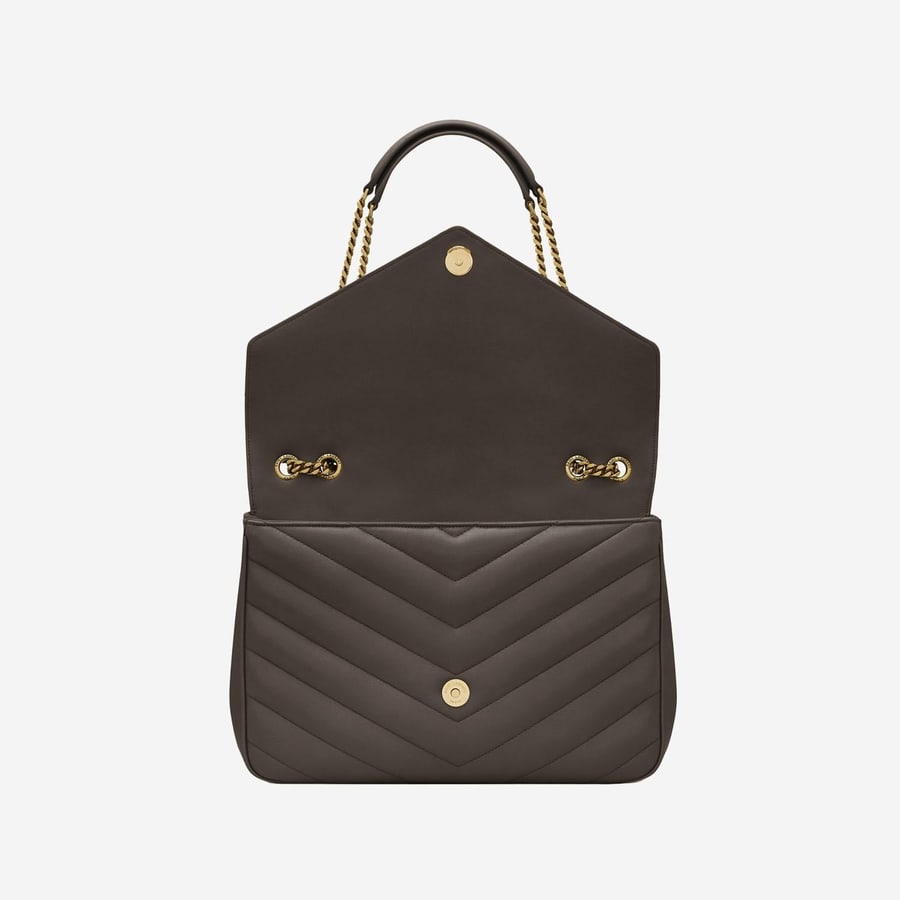 Saint Laurent LOULOU LARGE IN PELLE DI AGNELLO TRAPUNTATA, view 3