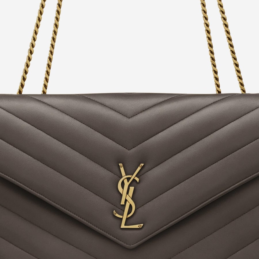 Saint Laurent LOULOU LARGE IN PELLE DI AGNELLO TRAPUNTATA, view 5
