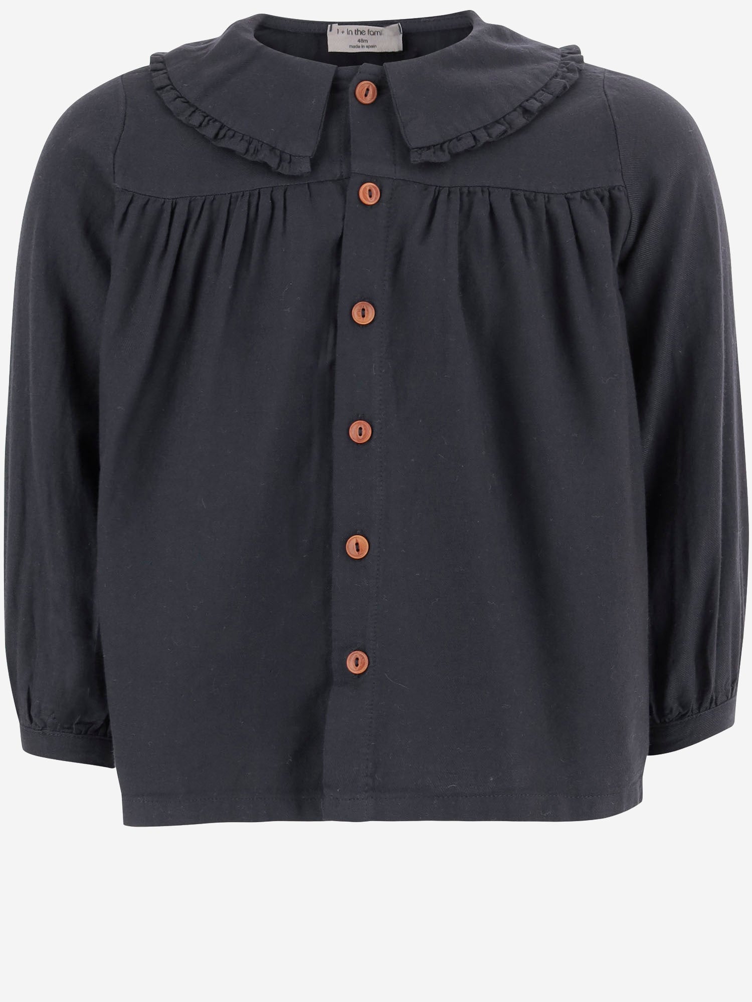 1+ IN THE FAMILY KIDS Camicia in cotone e viscosa