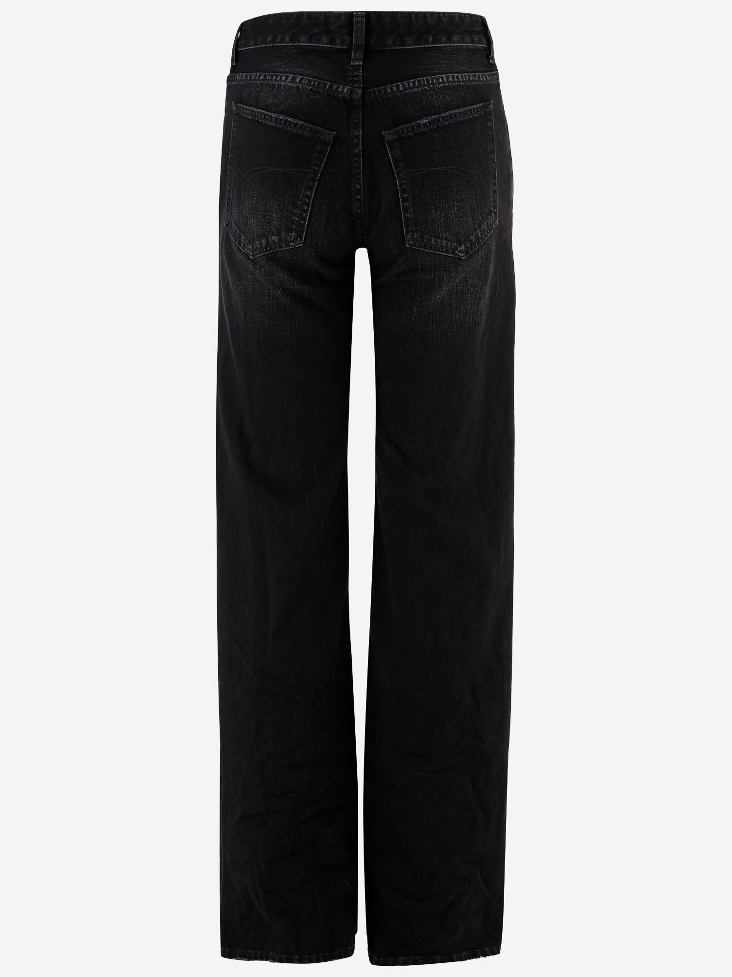 Balenciaga PANTALONI A GAMBA AMPIA IN COTONE, view 2