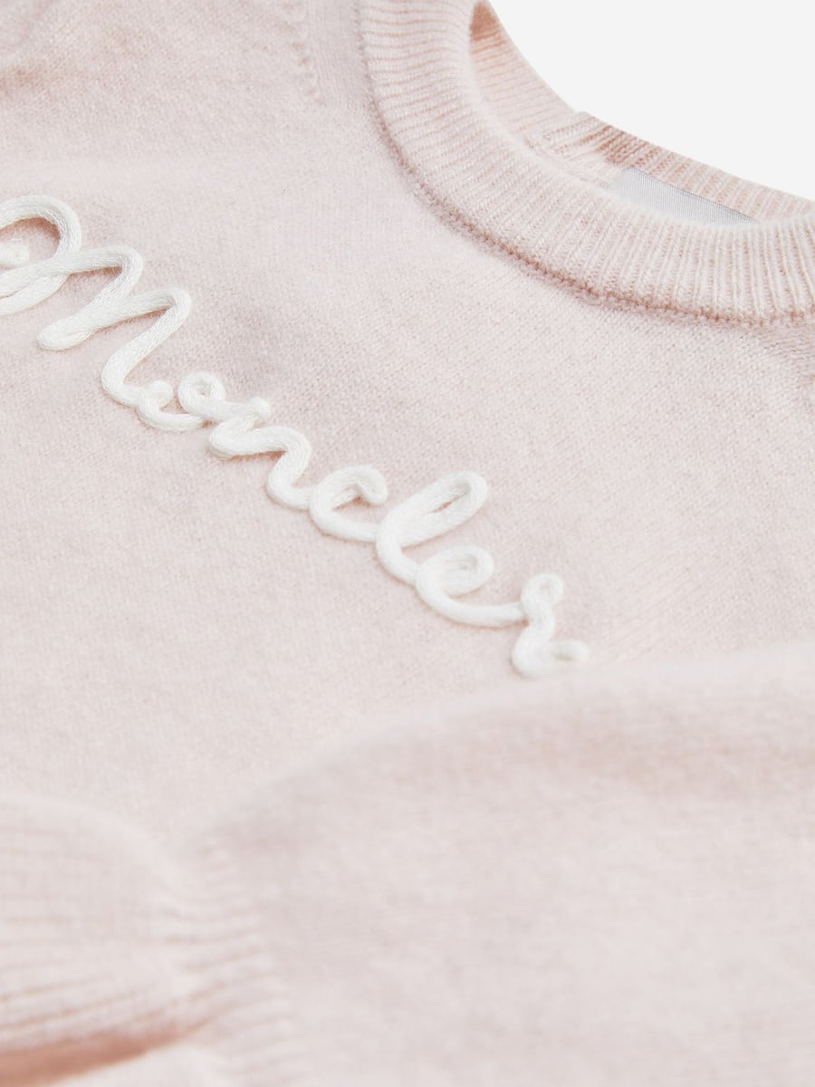 MONCLER ENFANTS SET MAGLIA E PANTALONI IN MISTO COTONE, view 3