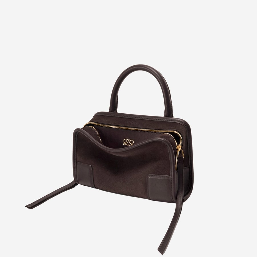 Loewe BORSA AMAZONA 180 MINI IN PELLE SCAMOSCIATA, view 3
