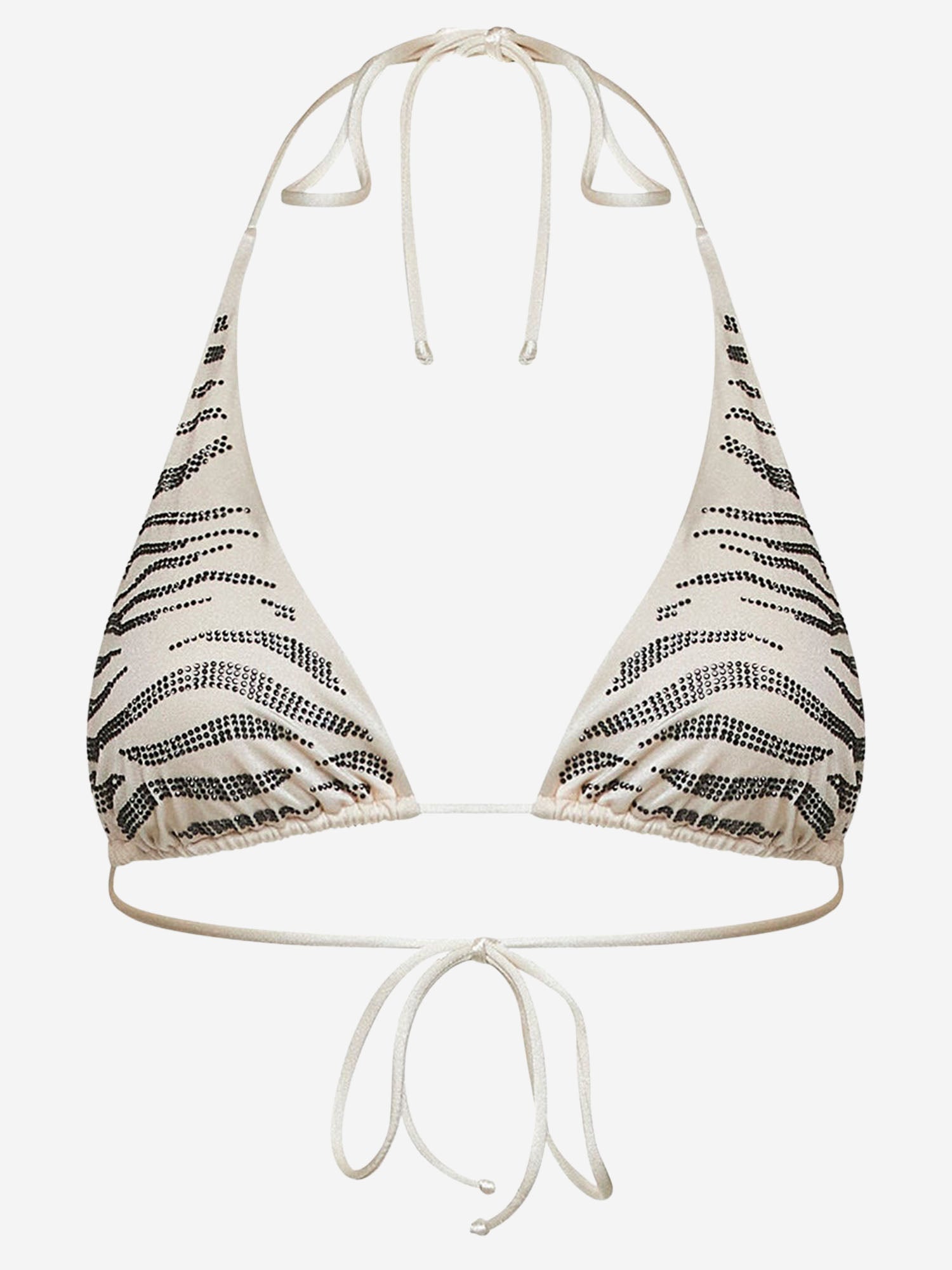 MC2 SAINT BARTH TOP BIKINI GUIANA CON MOTIVO ANIMALIER IN STRASS