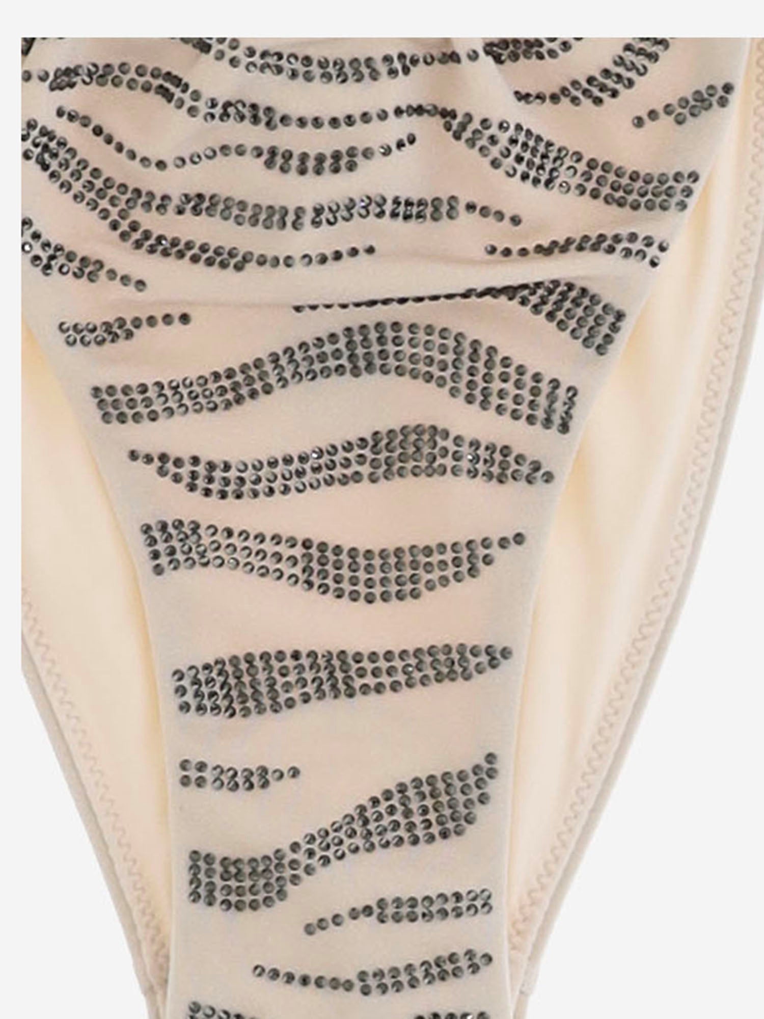 MC2 SAINT BARTH SLIP DA BAGNO GUAIANA CON MOTIVO ANIMALIER IN STRASS, view 2
