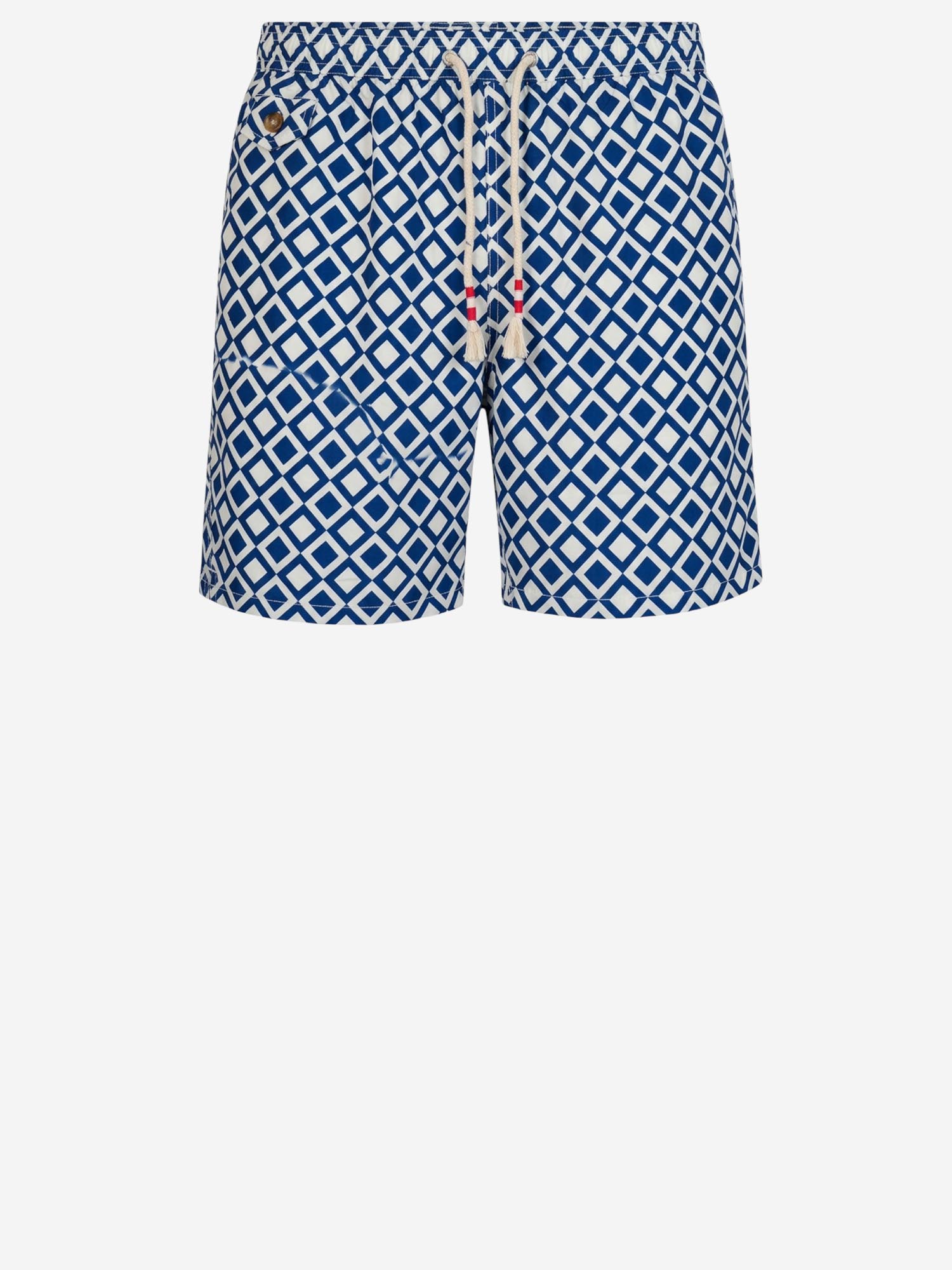 MC2 SAINT BARTH SHORTS DA BAGNO CON MOTIVO GEOMETRICO