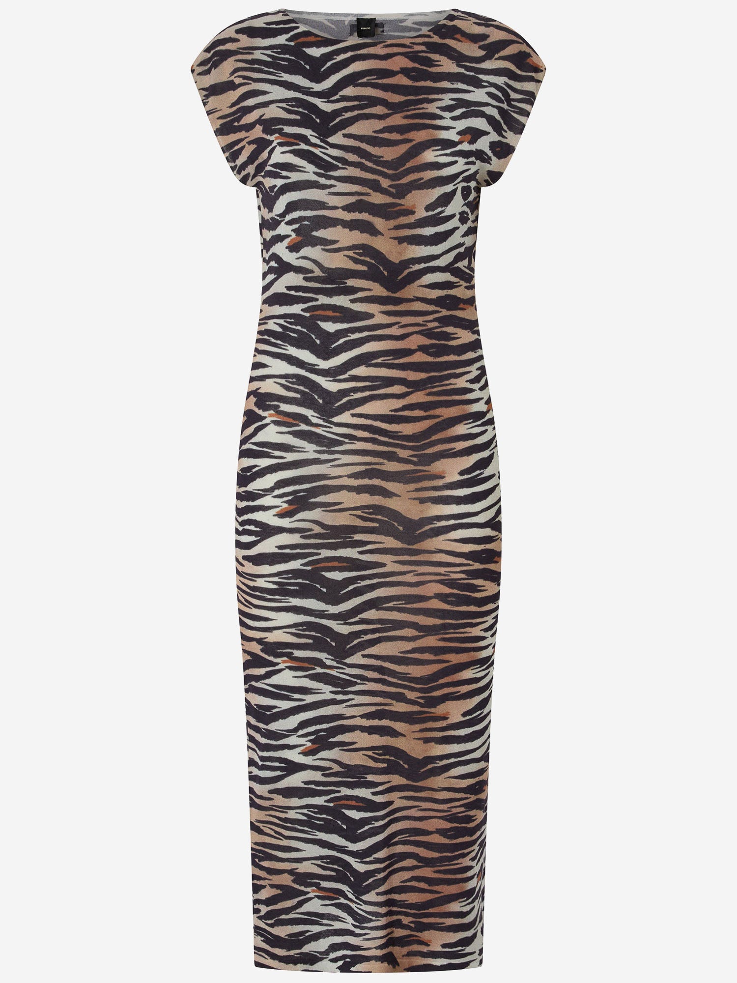 Pinko ABITO MIDI A TUBINO CON STAMPA ANIMALIER