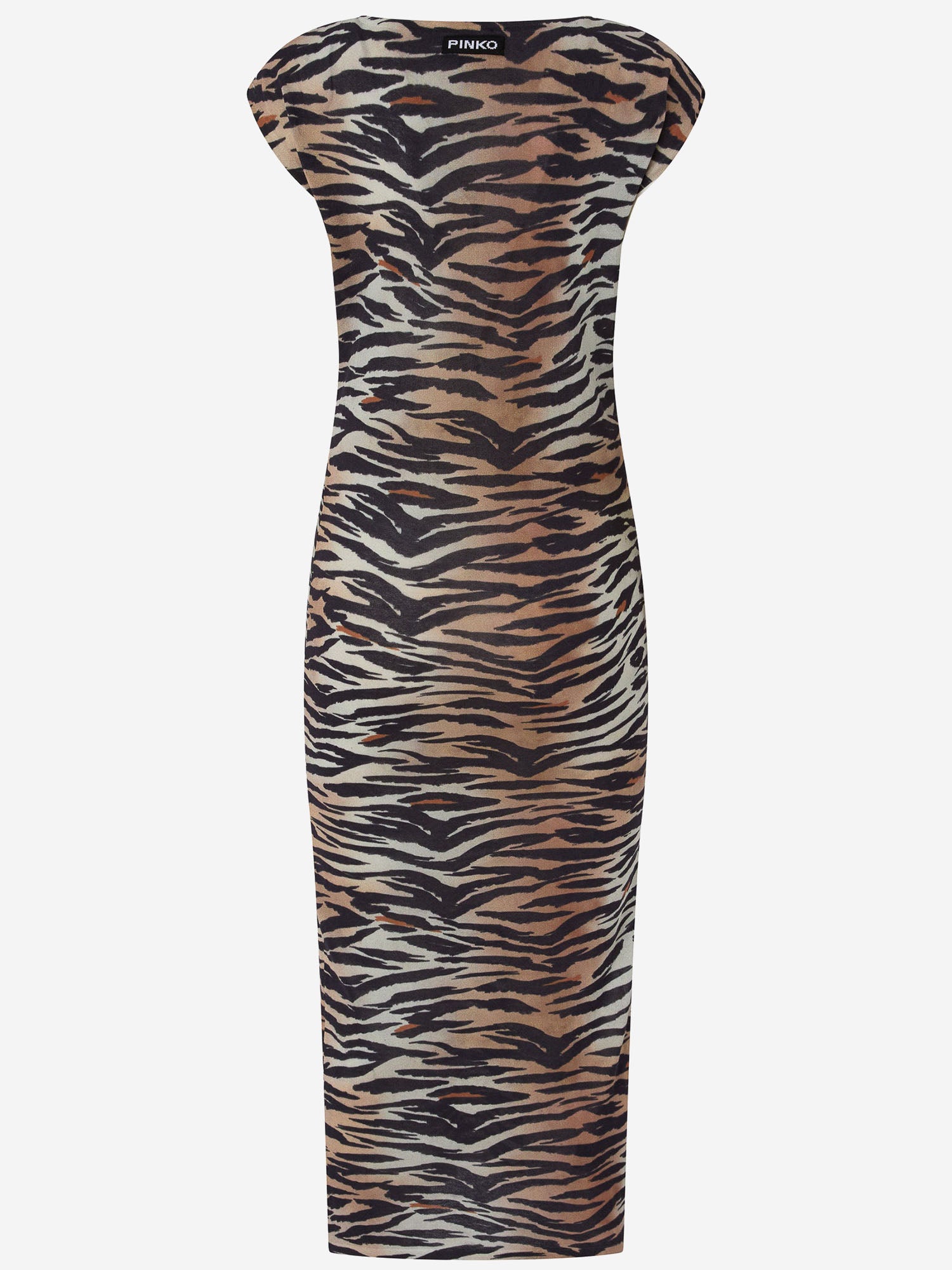 Pinko ABITO MIDI A TUBINO CON STAMPA ANIMALIER, view 2