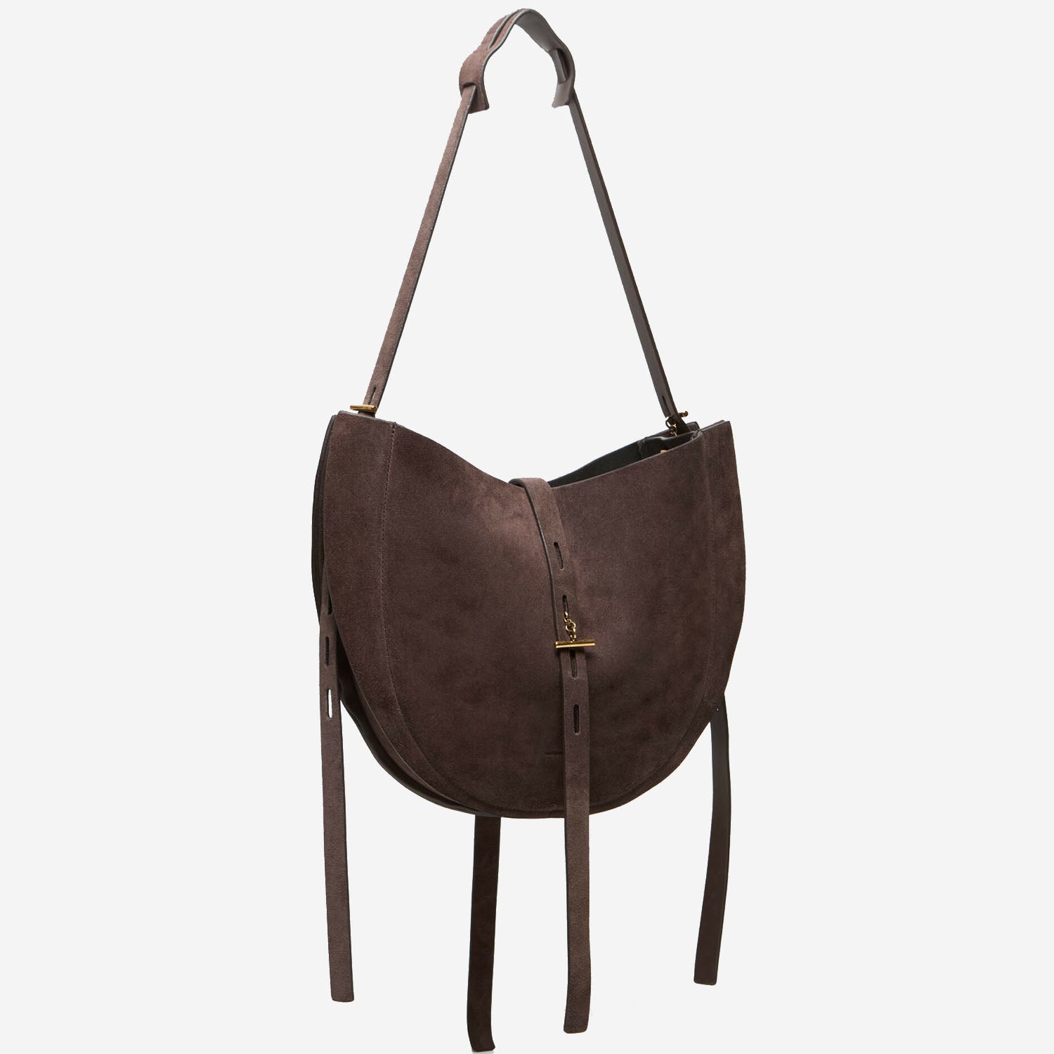 MINOBOSSI BORSA LIZZIE IN PELLE SCAMOSCIATA, view 2